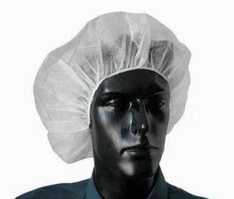 Stofvrije werkplaats Handgemaakte niet-geweven PP ronde bouffantkappen met enkel elastisch rubber