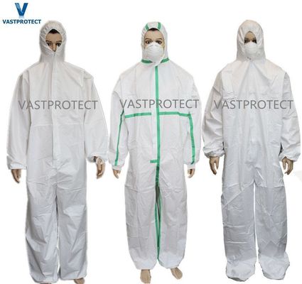 Aanpasbare beschermende kleding eenmalige overalls met ISO Ce SGS-certificaat