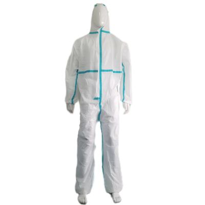 Categorie 3 Type 5/6 Asbestverwijderende eenmalige overalls met motorkap en logo-sticker/druk