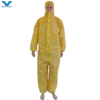 175*140cm Volledig gesloten beschermende chemische eenmalige overal CE overalls OEM/ODM