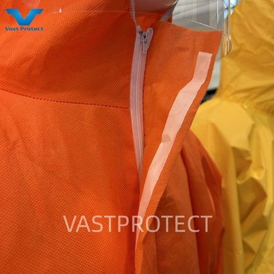 175*140cm S-5XL Type5 6 SMS 56GSM Oranje overalls met reflecterend band Australië markt
