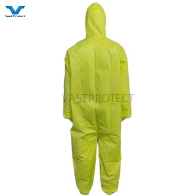 175*140cm Eengebruikte beschermende microporeuze PPE Type 4 Overalls Voor stofbescherming