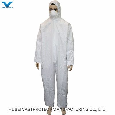 DuPont Tyvek Wegwerpwitte verf Gevaarlijke stof Tychemisch Chemisch Werk Overall Koeler Werk veiligheidspak met kap kraag