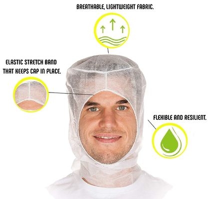 Niet-geweven wegwerp PP Ninja Space Astronaut Balaclava Hood Hood Cover voor 40 * 38 Cm