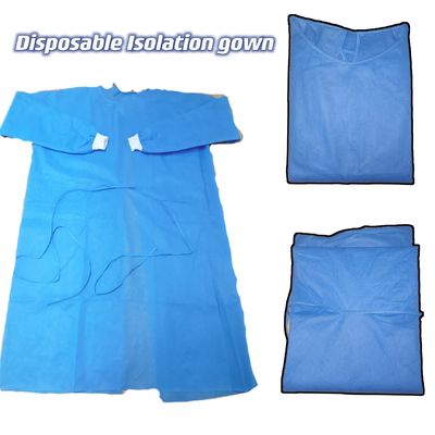 SMS Wegwerpkleed van niet-geweven stof blauw isolatiekleding met zacht materiaal M/L/XL maat