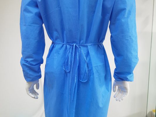SMS Blauw 45GSM 120X140cm AAMI Niveau 1/2/3 Wegwerpisolatiejas EN1149 Standard