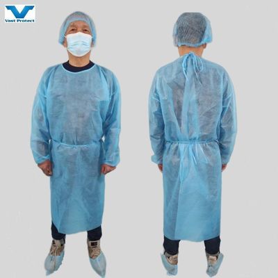 30-50GSM En13795 Eenmalige kleding Waterdicht SMS/PP/PP PE-isolatiejassen