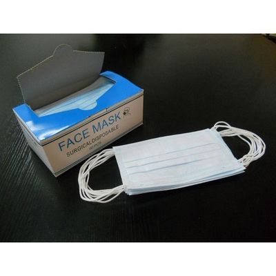 Witte lijst 3 Ply Earloop Niet-geweven PP medisch beschermend eenmalig chirurgisch gezichtsmasker