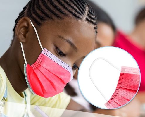 Niet-steriliserend 3 laag Eardrop wegwerpgezichtmasker voor kinderen Tieners 14,5*9,5 Cm
