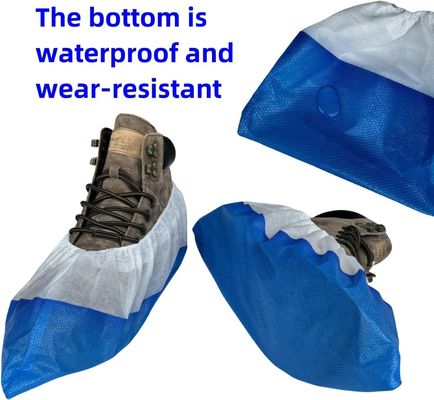 Reiniging Blauw en Wit V206 Zware PP CPE Waterdicht Wegwerpvoetdoek