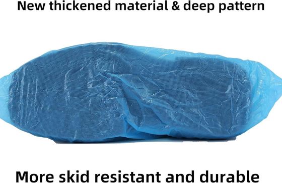 Beschermende eenmalige overschoen Blauwe anti-slip schoenbedekking voor reiniging en bescherming