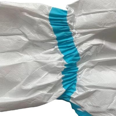 Eenmalig schoenenbedekking stofdicht, steriel, micro-porieus Sf wit met blauwe lijn 15*39cm