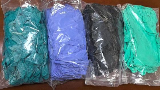 Wegwerphandschoenen met zwart nitril, grootte S M L XL 9 inch Aql 1,5 voor tuinieren
