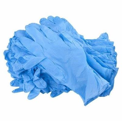 Eenmalig medisch onderzoek Blauwe nitrilhandschoenen ISO-gecertificeerde doos van 10 dozen 100 handschoenen