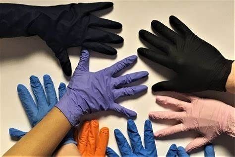 Eenmalig medisch onderzoek Blauwe nitrilhandschoenen ISO-gecertificeerde doos van 10 dozen 100 handschoenen