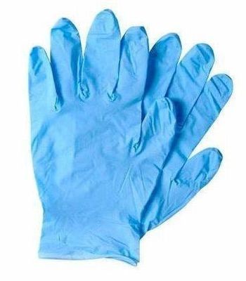 Meerdere nitrilhandschoenen met materiaal en poederontwerp