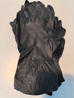 9 Lange nitrilhandschoenen S M L XL voor industriële reiniging en veiligheid