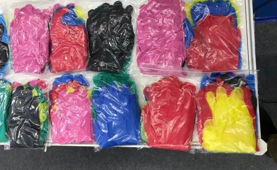 240 mm lengte poedervrije niet-steriele nitril-vinyl gemengde wegwerphandschoenen