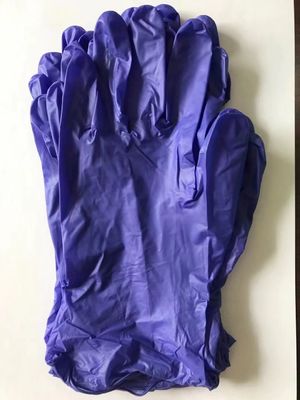 Poedervrije wegwerphandschoenen van blauw vinylnitrile voor medisch onderzoek en reiniging