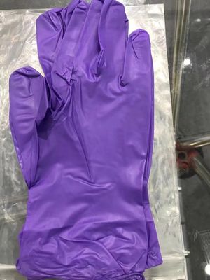 Poedervrije wegwerphandschoenen van blauw vinylnitrile voor medisch onderzoek en reiniging
