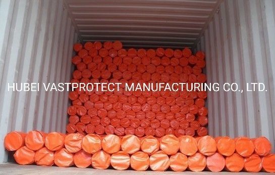 Orange PE Tarpaulin Roll 3.65m Breedte Dubbele waterdichte aanpassing voor uw project