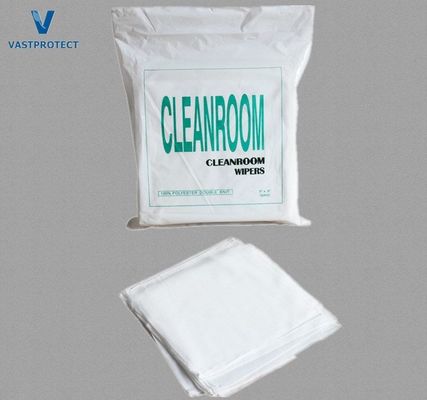 Lintvrij 9 * 9 inch Polyester Microfiber Cleanroom Wipers voor optische lenzen Waterdicht