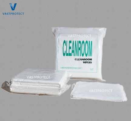 Lintvrij 9 * 9 inch Polyester Microfiber Cleanroom Wipers voor optische lenzen Waterdicht