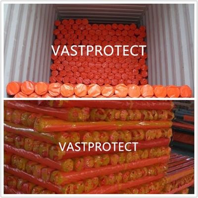 VASTPROTECT PVC bedekte stijl Dubbel Oranje Rip Proof Poly Roll 12 Prime *100 Prime