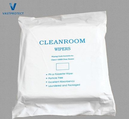 Witte 9*9 inch 100% polyester microvezel schoonruimte doekjes voor het reinigen van camera lenzen